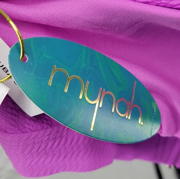 Mynah Womens Pink Aruba Sky Bra Bikini Swimsuit Top Size xl - Picture 7 of 12